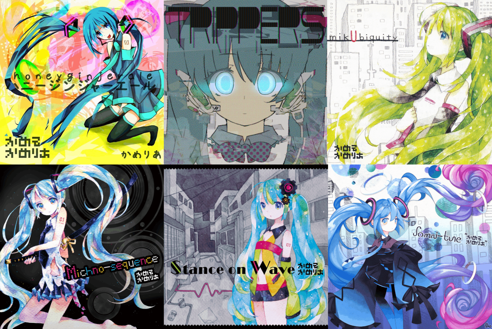 Came-miku albums (CTCD-001~006) + Somni-tune